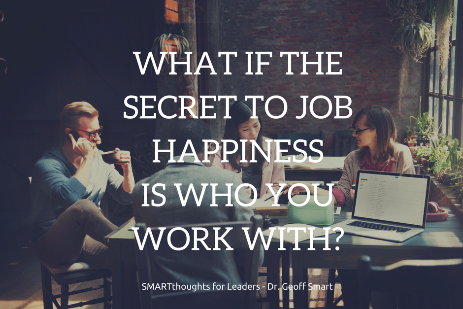 Secret to Job Happiness 